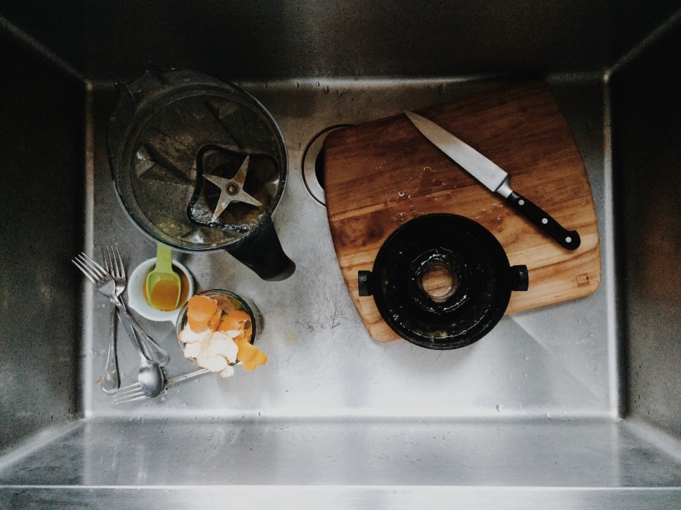 technically the Vitamix cleans itself, but it was such a big part of dinner, I had to include it 